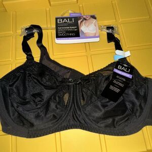 Bali Underwire Bra Flower Full Coverage Comfort Figure Floral U Back Womens 0180